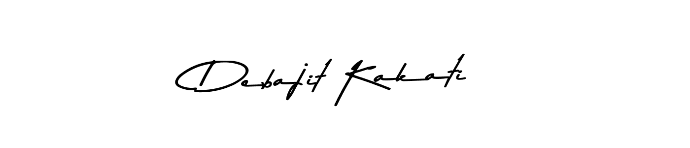 How to make Debajit Kakati name signature. Use Asem Kandis PERSONAL USE style for creating short signs online. This is the latest handwritten sign. Debajit Kakati signature style 9 images and pictures png