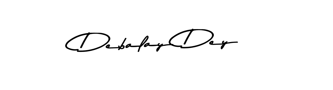 Make a beautiful signature design for name Debalay Dey. With this signature (Asem Kandis PERSONAL USE) style, you can create a handwritten signature for free. Debalay Dey signature style 9 images and pictures png