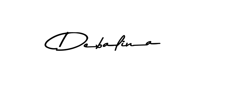 Design your own signature with our free online signature maker. With this signature software, you can create a handwritten (Asem Kandis PERSONAL USE) signature for name Debalina. Debalina signature style 9 images and pictures png