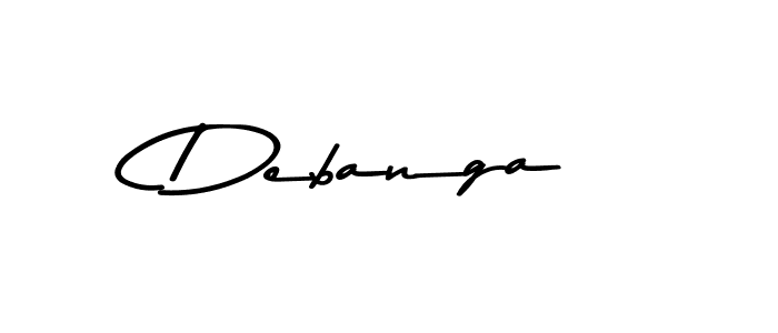 Make a beautiful signature design for name Debanga. With this signature (Asem Kandis PERSONAL USE) style, you can create a handwritten signature for free. Debanga signature style 9 images and pictures png