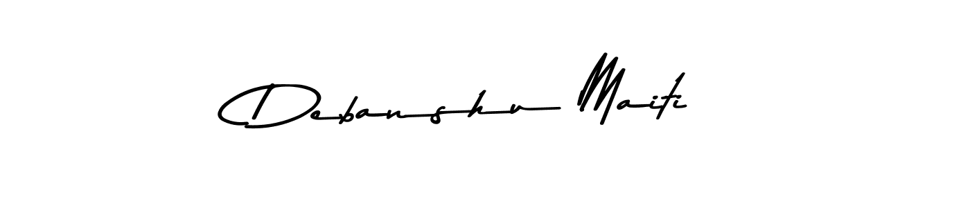 Design your own signature with our free online signature maker. With this signature software, you can create a handwritten (Asem Kandis PERSONAL USE) signature for name Debanshu Maiti. Debanshu Maiti signature style 9 images and pictures png