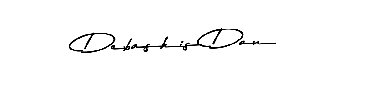 Design your own signature with our free online signature maker. With this signature software, you can create a handwritten (Asem Kandis PERSONAL USE) signature for name Debashis Dan. Debashis Dan signature style 9 images and pictures png