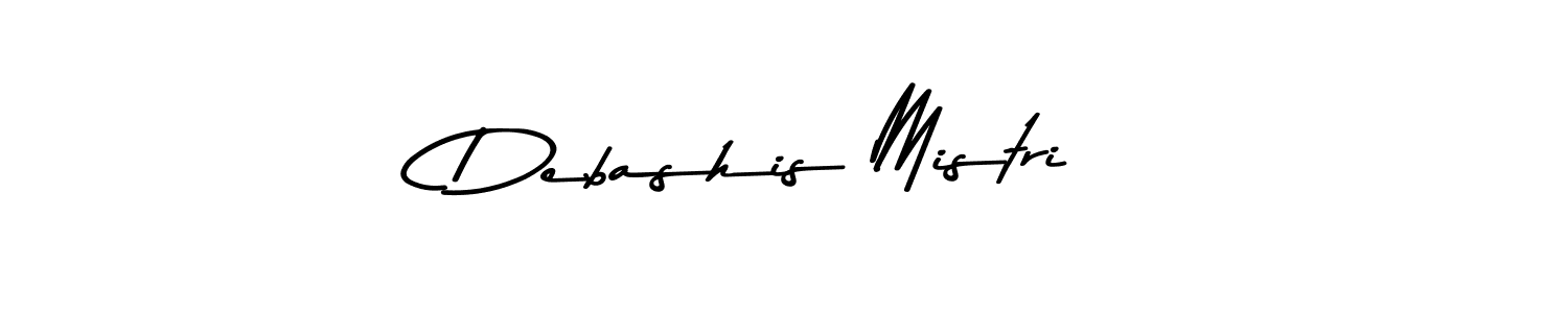 Design your own signature with our free online signature maker. With this signature software, you can create a handwritten (Asem Kandis PERSONAL USE) signature for name Debashis Mistri. Debashis Mistri signature style 9 images and pictures png