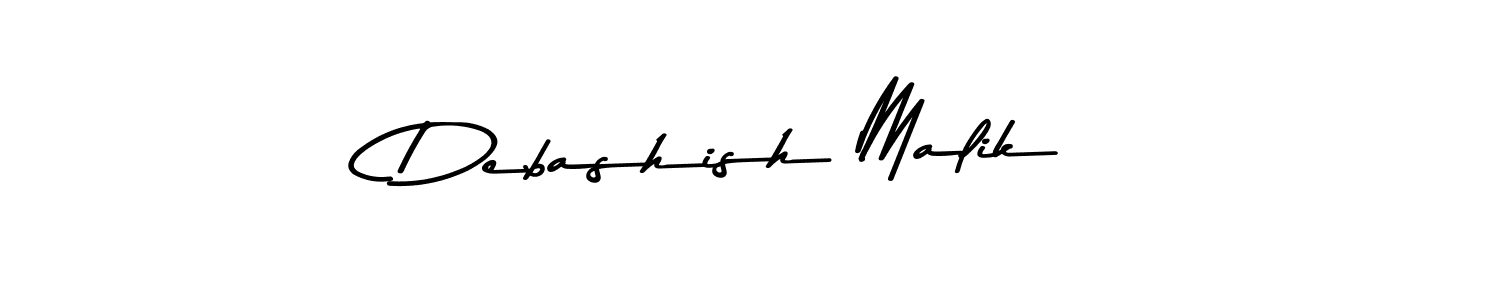 Design your own signature with our free online signature maker. With this signature software, you can create a handwritten (Asem Kandis PERSONAL USE) signature for name Debashish Malik. Debashish Malik signature style 9 images and pictures png