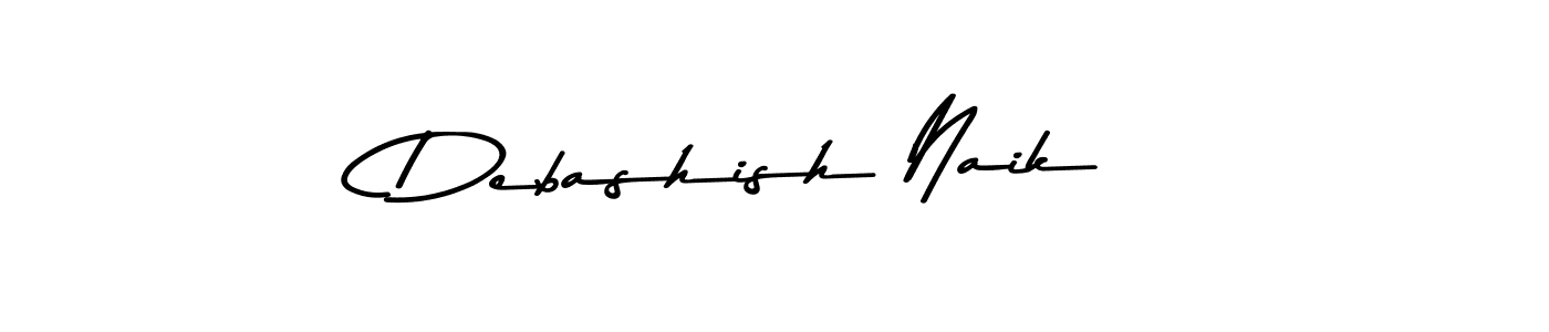 How to make Debashish Naik name signature. Use Asem Kandis PERSONAL USE style for creating short signs online. This is the latest handwritten sign. Debashish Naik signature style 9 images and pictures png