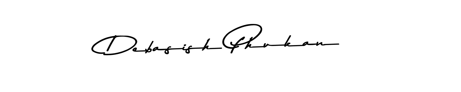 Create a beautiful signature design for name Debasish Phukan. With this signature (Asem Kandis PERSONAL USE) fonts, you can make a handwritten signature for free. Debasish Phukan signature style 9 images and pictures png