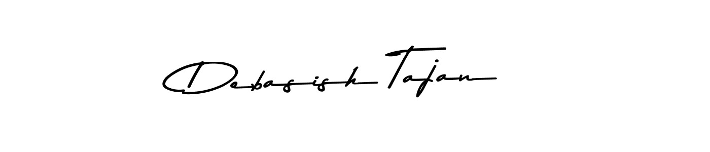 Create a beautiful signature design for name Debasish Tajan. With this signature (Asem Kandis PERSONAL USE) fonts, you can make a handwritten signature for free. Debasish Tajan signature style 9 images and pictures png