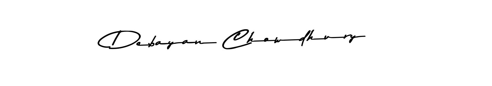 Create a beautiful signature design for name Debayan Chowdhury. With this signature (Asem Kandis PERSONAL USE) fonts, you can make a handwritten signature for free. Debayan Chowdhury signature style 9 images and pictures png