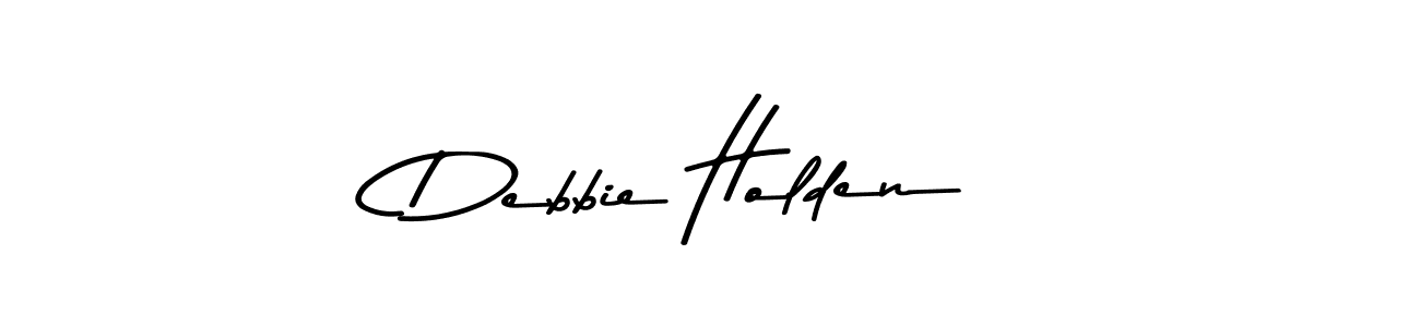 Debbie Holden stylish signature style. Best Handwritten Sign (Asem Kandis PERSONAL USE) for my name. Handwritten Signature Collection Ideas for my name Debbie Holden. Debbie Holden signature style 9 images and pictures png