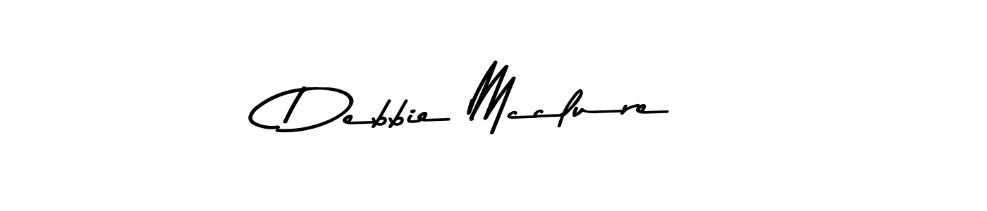 Create a beautiful signature design for name Debbie Mcclure. With this signature (Asem Kandis PERSONAL USE) fonts, you can make a handwritten signature for free. Debbie Mcclure signature style 9 images and pictures png