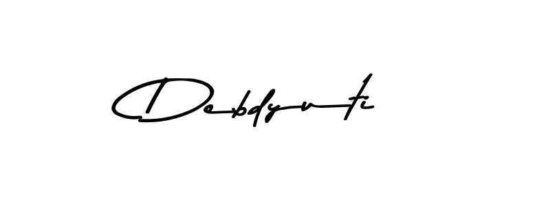 How to make Debdyuti signature? Asem Kandis PERSONAL USE is a professional autograph style. Create handwritten signature for Debdyuti name. Debdyuti signature style 9 images and pictures png