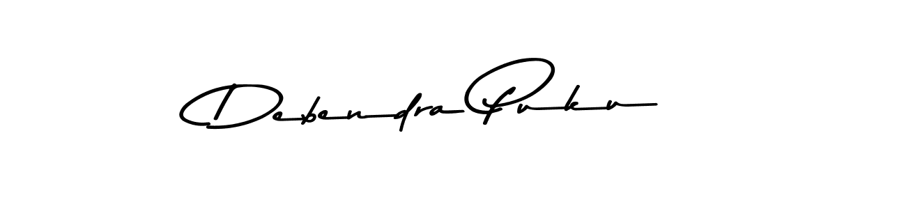 Design your own signature with our free online signature maker. With this signature software, you can create a handwritten (Asem Kandis PERSONAL USE) signature for name Debendra Puku. Debendra Puku signature style 9 images and pictures png