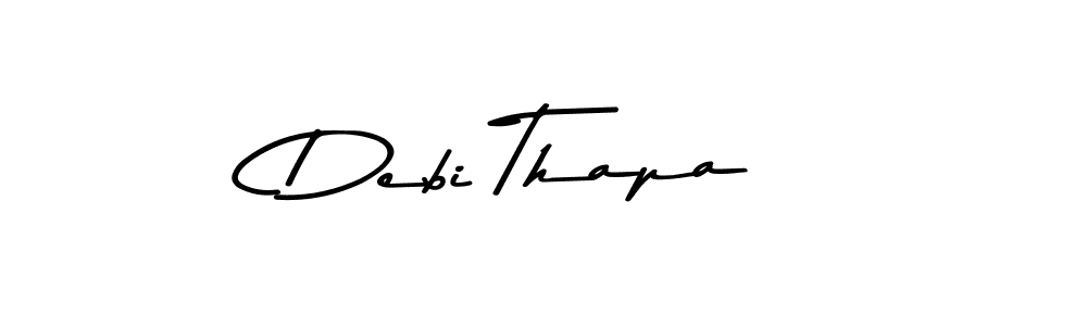 Debi Thapa stylish signature style. Best Handwritten Sign (Asem Kandis PERSONAL USE) for my name. Handwritten Signature Collection Ideas for my name Debi Thapa. Debi Thapa signature style 9 images and pictures png