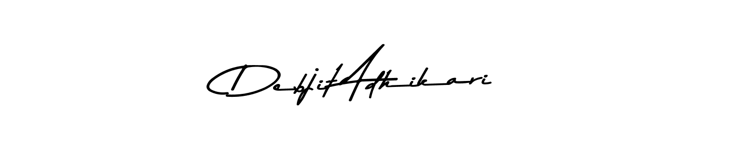 Make a short Debjit Adhikari signature style. Manage your documents anywhere anytime using Asem Kandis PERSONAL USE. Create and add eSignatures, submit forms, share and send files easily. Debjit Adhikari signature style 9 images and pictures png