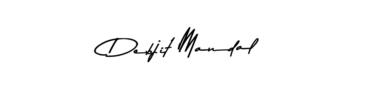 How to make Debjit Mandal name signature. Use Asem Kandis PERSONAL USE style for creating short signs online. This is the latest handwritten sign. Debjit Mandal signature style 9 images and pictures png