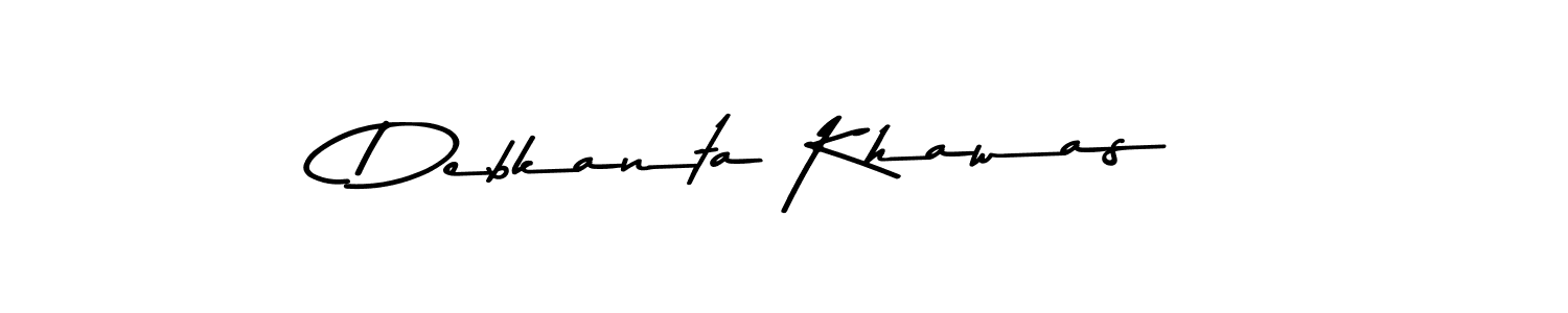 This is the best signature style for the Debkanta Khawas name. Also you like these signature font (Asem Kandis PERSONAL USE). Mix name signature. Debkanta Khawas signature style 9 images and pictures png