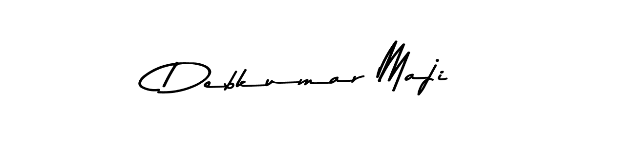 Make a beautiful signature design for name Debkumar Maji. With this signature (Asem Kandis PERSONAL USE) style, you can create a handwritten signature for free. Debkumar Maji signature style 9 images and pictures png