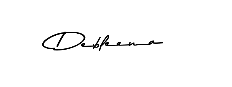 Design your own signature with our free online signature maker. With this signature software, you can create a handwritten (Asem Kandis PERSONAL USE) signature for name Debleena. Debleena signature style 9 images and pictures png