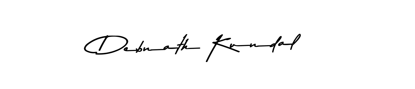 How to make Debnath Kundal name signature. Use Asem Kandis PERSONAL USE style for creating short signs online. This is the latest handwritten sign. Debnath Kundal signature style 9 images and pictures png