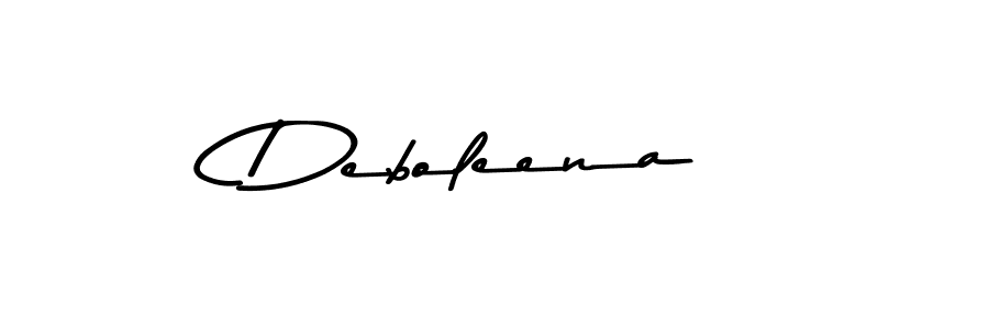 Create a beautiful signature design for name Deboleena. With this signature (Asem Kandis PERSONAL USE) fonts, you can make a handwritten signature for free. Deboleena signature style 9 images and pictures png