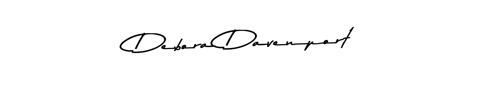 How to make Debora Davenport name signature. Use Asem Kandis PERSONAL USE style for creating short signs online. This is the latest handwritten sign. Debora Davenport signature style 9 images and pictures png