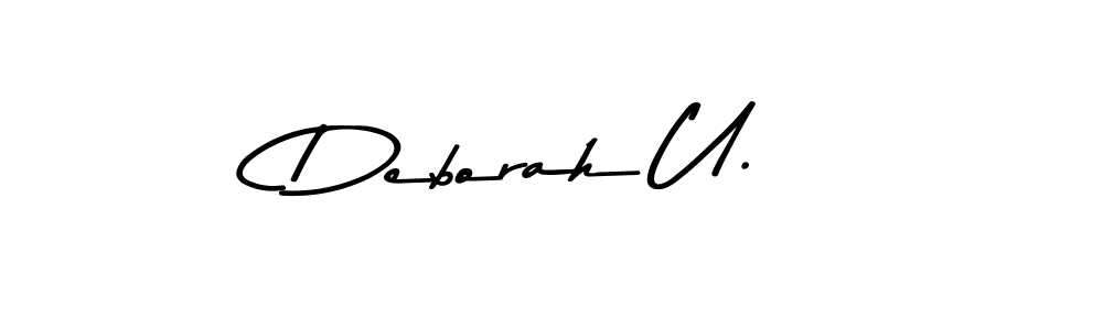 Also we have Deborah U. name is the best signature style. Create professional handwritten signature collection using Asem Kandis PERSONAL USE autograph style. Deborah U. signature style 9 images and pictures png