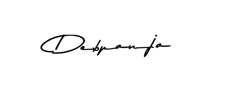 Create a beautiful signature design for name Debpanja. With this signature (Asem Kandis PERSONAL USE) fonts, you can make a handwritten signature for free. Debpanja signature style 9 images and pictures png