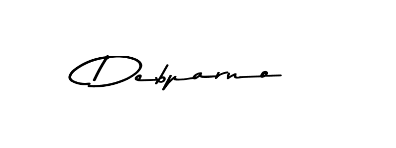 Make a beautiful signature design for name Debparno. With this signature (Asem Kandis PERSONAL USE) style, you can create a handwritten signature for free. Debparno signature style 9 images and pictures png