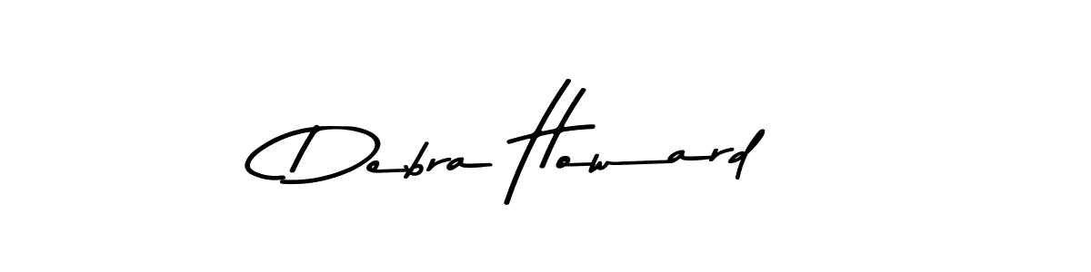 Create a beautiful signature design for name Debra Howard. With this signature (Asem Kandis PERSONAL USE) fonts, you can make a handwritten signature for free. Debra Howard signature style 9 images and pictures png