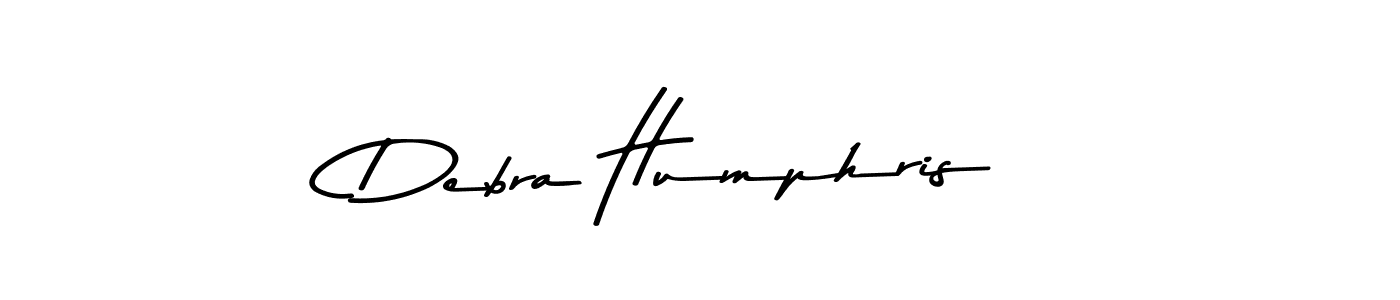 How to make Debra Humphris name signature. Use Asem Kandis PERSONAL USE style for creating short signs online. This is the latest handwritten sign. Debra Humphris signature style 9 images and pictures png