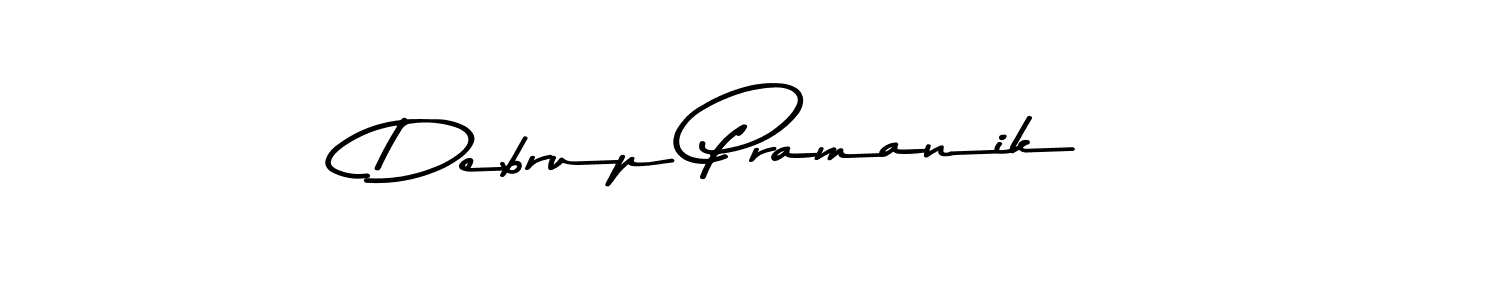 Design your own signature with our free online signature maker. With this signature software, you can create a handwritten (Asem Kandis PERSONAL USE) signature for name Debrup Pramanik. Debrup Pramanik signature style 9 images and pictures png