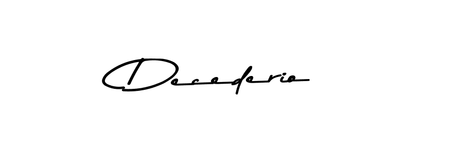 Also You can easily find your signature by using the search form. We will create Decederio name handwritten signature images for you free of cost using Asem Kandis PERSONAL USE sign style. Decederio signature style 9 images and pictures png