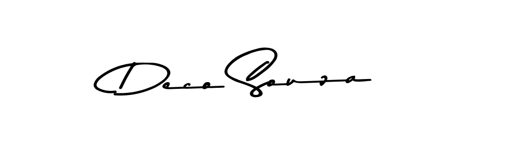 Use a signature maker to create a handwritten signature online. With this signature software, you can design (Asem Kandis PERSONAL USE) your own signature for name Deco Souza. Deco Souza signature style 9 images and pictures png