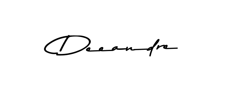 Make a beautiful signature design for name Deeandre. With this signature (Asem Kandis PERSONAL USE) style, you can create a handwritten signature for free. Deeandre signature style 9 images and pictures png