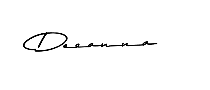 Use a signature maker to create a handwritten signature online. With this signature software, you can design (Asem Kandis PERSONAL USE) your own signature for name Deeanna. Deeanna signature style 9 images and pictures png