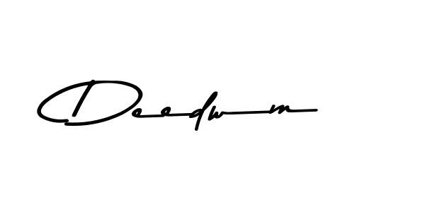 How to make Deedwm signature? Asem Kandis PERSONAL USE is a professional autograph style. Create handwritten signature for Deedwm name. Deedwm signature style 9 images and pictures png