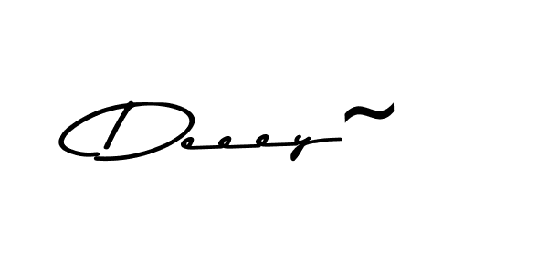Make a beautiful signature design for name Deeey~. With this signature (Asem Kandis PERSONAL USE) style, you can create a handwritten signature for free. Deeey~ signature style 9 images and pictures png