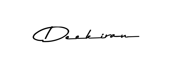 This is the best signature style for the Deekiran name. Also you like these signature font (Asem Kandis PERSONAL USE). Mix name signature. Deekiran signature style 9 images and pictures png