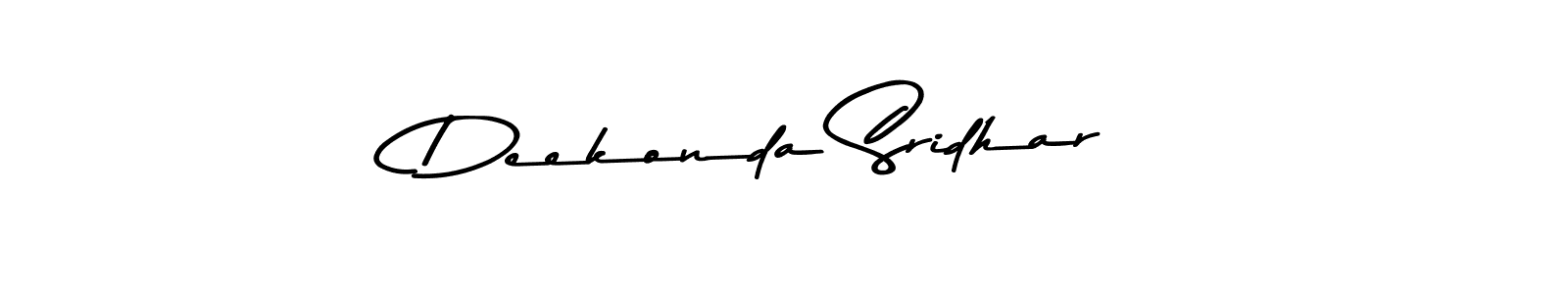 Design your own signature with our free online signature maker. With this signature software, you can create a handwritten (Asem Kandis PERSONAL USE) signature for name Deekonda Sridhar. Deekonda Sridhar signature style 9 images and pictures png