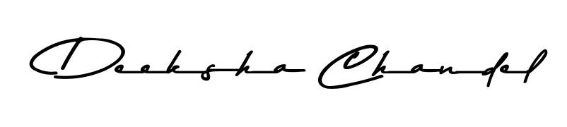 Looking for the ultimate eSignature for Deeksha Chandel? Explore Asem Kandis PERSONAL USE font collection and download transparent PNGs in seconds. Deeksha Chandel signature style 9 images and pictures png