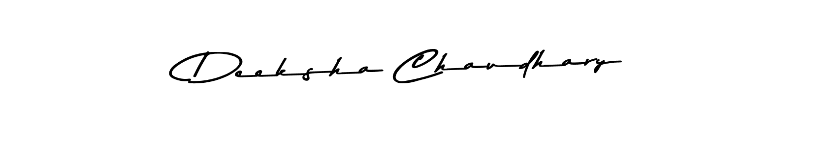 This is the best signature style for the Deeksha Chaudhary name. Also you like these signature font (Asem Kandis PERSONAL USE). Mix name signature. Deeksha Chaudhary signature style 9 images and pictures png