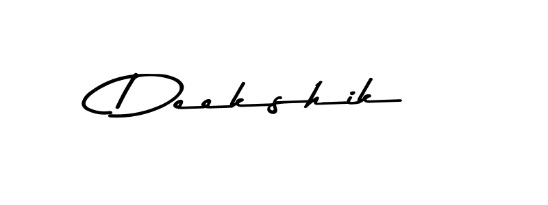 Similarly Asem Kandis PERSONAL USE is the best handwritten signature design. Signature creator online .You can use it as an online autograph creator for name Deekshik. Deekshik signature style 9 images and pictures png