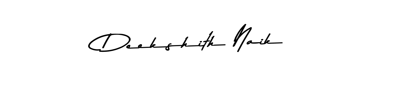 Also we have Deekshith Naik name is the best signature style. Create professional handwritten signature collection using Asem Kandis PERSONAL USE autograph style. Deekshith Naik signature style 9 images and pictures png