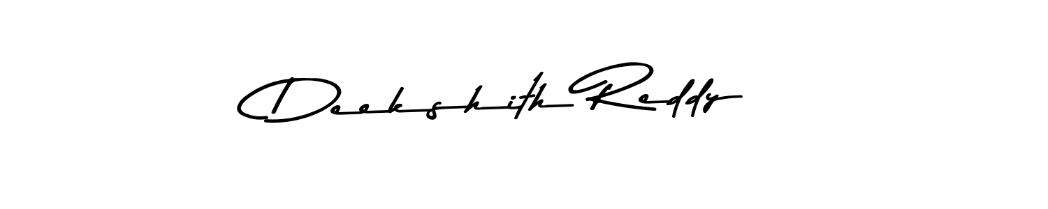 Create a beautiful signature design for name Deekshith Reddy. With this signature (Asem Kandis PERSONAL USE) fonts, you can make a handwritten signature for free. Deekshith Reddy signature style 9 images and pictures png