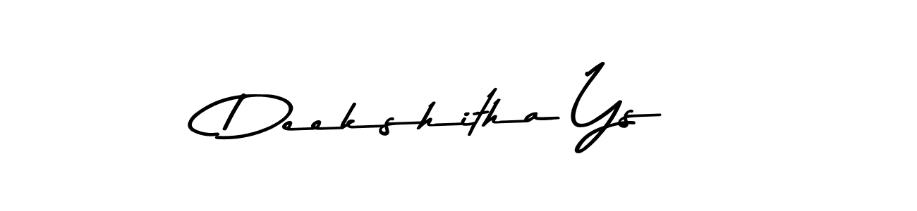 You can use this online signature creator to create a handwritten signature for the name Deekshitha Ys. This is the best online autograph maker. Deekshitha Ys signature style 9 images and pictures png