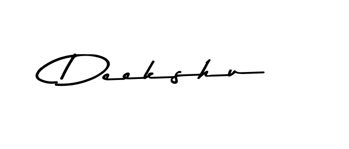 Make a beautiful signature design for name Deekshu. With this signature (Asem Kandis PERSONAL USE) style, you can create a handwritten signature for free. Deekshu signature style 9 images and pictures png