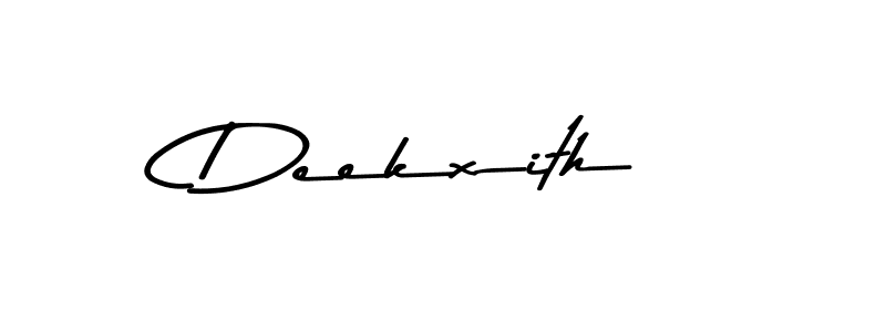 Create a beautiful signature design for name Deekxith. With this signature (Asem Kandis PERSONAL USE) fonts, you can make a handwritten signature for free. Deekxith signature style 9 images and pictures png