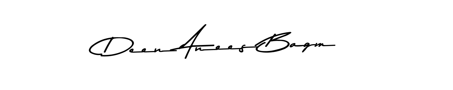 Make a beautiful signature design for name Deen Anees Bagm. Use this online signature maker to create a handwritten signature for free. Deen Anees Bagm signature style 9 images and pictures png