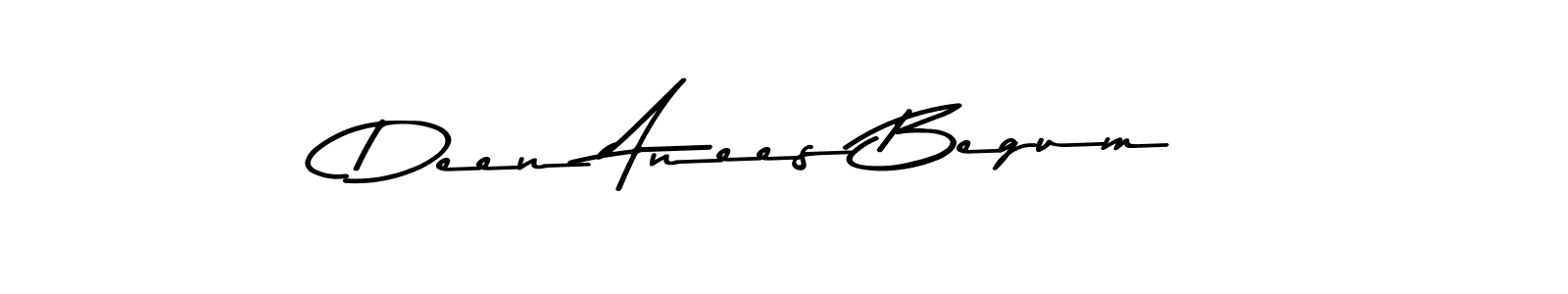 Use a signature maker to create a handwritten signature online. With this signature software, you can design (Asem Kandis PERSONAL USE) your own signature for name Deen Anees Begum. Deen Anees Begum signature style 9 images and pictures png
