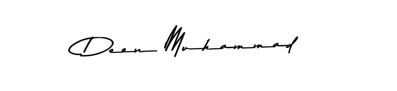 Use a signature maker to create a handwritten signature online. With this signature software, you can design (Asem Kandis PERSONAL USE) your own signature for name Deen Muhammad. Deen Muhammad signature style 9 images and pictures png